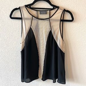 COPY - ASTR Nordstrom Black and White Top